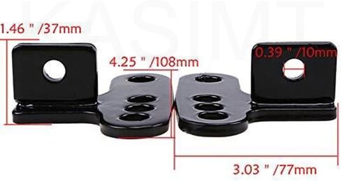 Adjustable 1 + 2 + 3 Rear Lowering Link Kit Sportster 883 + Sportster 1200 Motorcycle Drop Links Fits for Harley motobike, Black#5 in Saudi Arabia