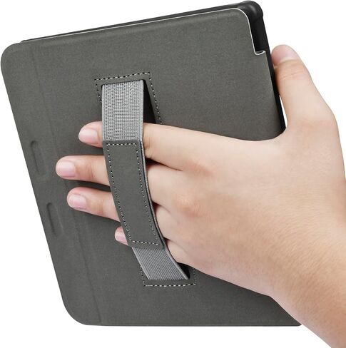 Case for 7" Kobo Libra 2 Only - Ultra Slim PU Leather Smart Cover with Auto Sleep and Wake, Premium Protective Case with Hand Strap for Kobo Libra 2 (Black) in Saudi Arabia