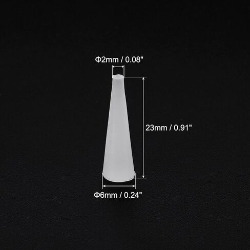 MECCANIXITY Silicone Rubber Tapered Plug 2mm to 6mm Solid White for Powder Coating, Painting, Anodizing, Plating, Sandblasting, Laboratory Use 20 Pieces in Kuwait