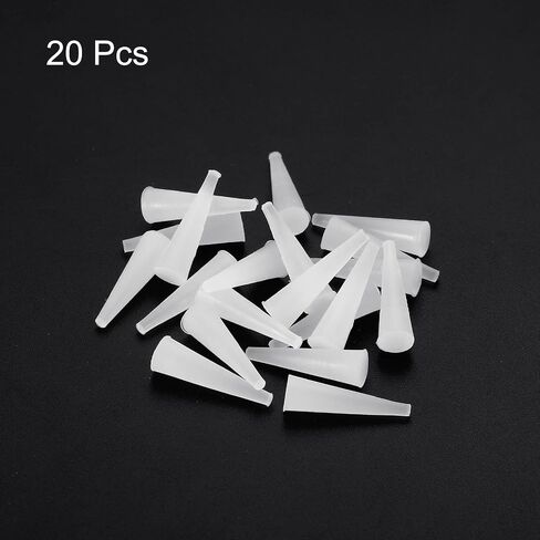 MECCANIXITY Silicone Rubber Tapered Plug 2mm to 6mm Solid White for Powder Coating, Painting, Anodizing, Plating, Sandblasting, Laboratory Use 20 Pieces in Kuwait