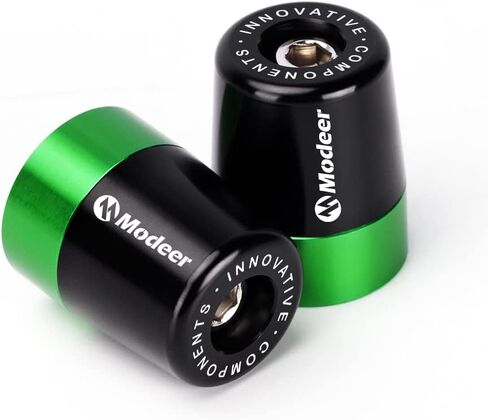 نهاية مقبض المقود لـ Kawasaki Ninja 250 300 400 650 1000 400R 250R 250SX 1000SX H2R ZX14R ZX10R ZX6R Z250 300 400 Z650 750 800 900 1000 Vulcan S 650 900 ملحقات الدراجات النارية (أخضر) in Kuwait
