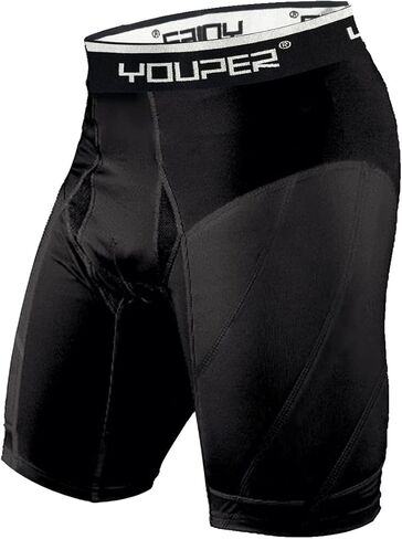 Youper Men's Classic Padded Sliding Shorts with Cup Pocket for Baseball & Football in Saudi Arabia
