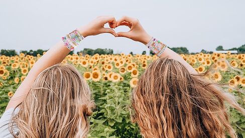 Inspirational Bracelets for Women Girls Clay Beads Rainbow Friendship Preppy Bracelets Encouragement Jewelry Gifts in Saudi Arabia