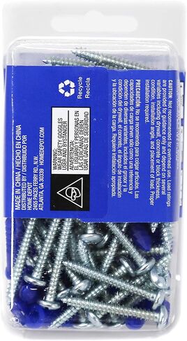 مجموعة متنوعة من مراسي التوسيع مع براغي مكونة من 50 قطعة، مصممة للجدران الجافة والجص، تتضمن 50 قطعة #10-#12 × 1-1/4 بوصة. مرساة بلاستيكية مضلعة و50 قطعة #10 × 1-1/2 بوصة. براغي ذاتية اللولبة in Kuwait