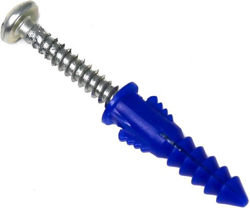 مجموعة متنوعة من مراسي التوسيع مع براغي مكونة من 50 قطعة، مصممة للجدران الجافة والجص، تتضمن 50 قطعة #10-#12 × 1-1/4 بوصة. مرساة بلاستيكية مضلعة و50 قطعة #10 × 1-1/2 بوصة. براغي ذاتية اللولبة in Kuwait