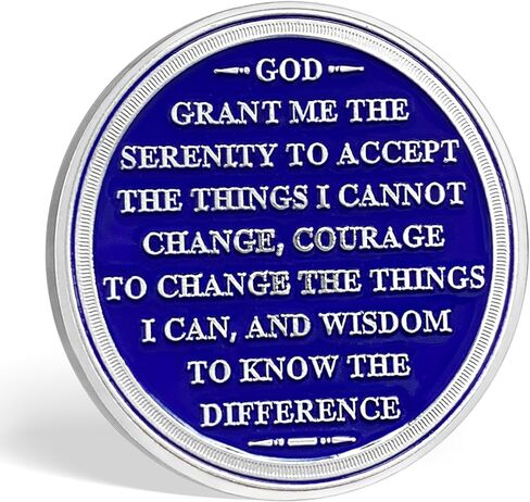 1 Year Sobriety Coin,Tri-Plate AA Chips and Medallions,Sobriety Recovery Chip Sober Token | Sobriety Gifts for Men Women Celebrating Alcoholics Anonymous Recovery in Saudi Arabia