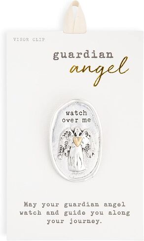 DEMDACO Angel Silver Tone 2 x 1.5 Iron Metal Guardian Angel Visor Clip in Saudi Arabia