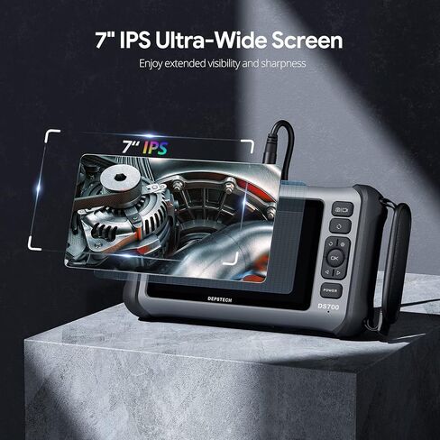 استبدال كابل كاميرا DEPSTECH بطول 16.5 قدم لكاميرا DS700 مقاس 7 بوصة IPS، وكاميرا فحص ثلاثية العدسات بدقة 1080 بكسل عالية الدقة، و10 مصابيح LED قابلة للتعديل، ومقاومة للماء IP67، وقطر 7.9 مم. in Kuwait