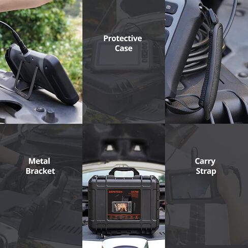 استبدال كابل كاميرا DEPSTECH بطول 16.5 قدم لكاميرا DS700 مقاس 7 بوصة IPS، وكاميرا فحص ثلاثية العدسات بدقة 1080 بكسل عالية الدقة، و10 مصابيح LED قابلة للتعديل، ومقاومة للماء IP67، وقطر 7.9 مم. in Kuwait