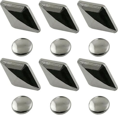 XGNG 120PCS Black Spike Rivet Pyramid Rapid Rivet Studs Square Punk Spikes Leathercraft Decoration in Saudi Arabia