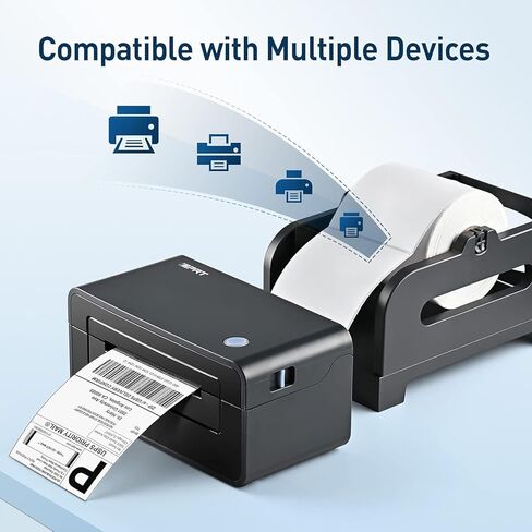 iDPRT 500 قطعة 4 × 6 ملصقات شحن، ملصق شحن مباشر حراري، ملصقات قابلة للطي بمروحة، ملصق شحن حراري لطابعة الملصقات، ملصقات لكل كومة، ملصقات فارغة للعناوين للمكتب، ملصقات لاصقة قوية in Kuwait