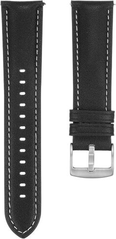 Leather Watch Band Quick Release Flexible Fit Breathable Vintage Leather Watch Strap with Spring Bar for Most Men Women Watch Smartwatch in Saudi Arabia