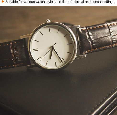 Leather Watch Band Quick Release Flexible Fit Breathable Vintage Leather Watch Strap with Spring Bar for Most Men Women Watch Smartwatch in Saudi Arabia
