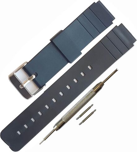 حزام ساعة من مطاط السيليكون المقاوم للماء (16 ملم) لساعة كاسيو MQ-24/MQ-58/104/76/71/98 in Kuwait