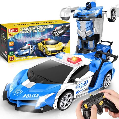 Transform Remote Control Car Toys for Boys 4-6, Drift RC Car Yellow in Kuwait