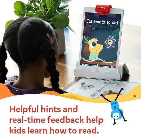 Osmo - مغامرة القراءة - مجموعة أدوات البدء في القراءة لأجهزة iPad وiPhone - 12 كتابًا - للأعمار من 5 إلى 7 سنوات - تبني إتقان القراءة والصوتيات وتعلم القراءة والفهم والكلمات البصرية (قاعدة Osmo متضمنة) in Kuwait