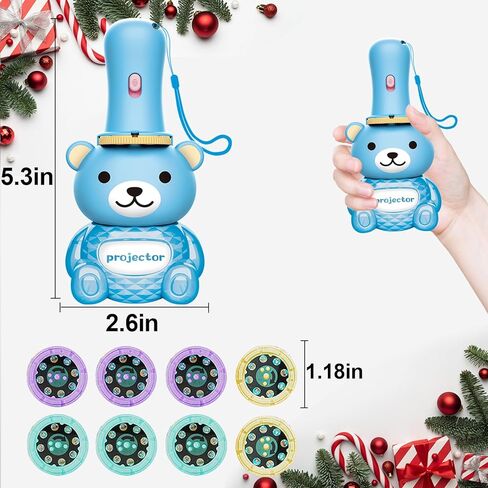 Toddler Toy Flashlight Projector - Kids Christmas-Toys Flashlight Learning for Boys Girls Age 3 4 5, 64 Fruits Car Animals Dinosaurs Numbers 26 Letter Patterns, Nightlight Toy for Cognition Bedtime in Kuwait