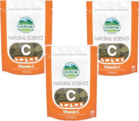 مكمل فيتامين C للحيوانات الصغيرة من Oxbow Natural Science - عدد 60 - 3 عبوات in Saudi Arabia