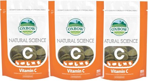 مكمل فيتامين C للحيوانات الصغيرة من Oxbow Natural Science - عدد 60 - 3 عبوات in Saudi Arabia