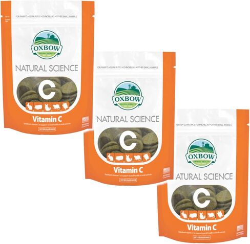 مكمل فيتامين C للحيوانات الصغيرة من Oxbow Natural Science - عدد 60 - 3 عبوات in Saudi Arabia