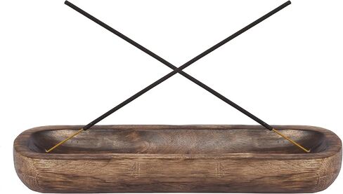 GoCraft Incense Stick Ash Catcher | 10 inches Oval Shaped Incense Burner Holder Trough/Tray for Aromatherapy in Kuwait