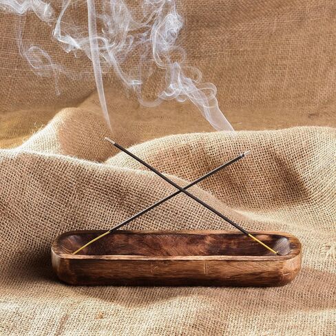 GoCraft Incense Stick Ash Catcher | 10 inches Oval Shaped Incense Burner Holder Trough/Tray for Aromatherapy in Kuwait