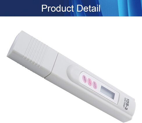 قطعة واحدة من مقياس TDS، جهاز اختبار ملح حمام السباحة الرقمي 1-9990PPM، TDS، EC ومقياس درجة الحرارة 3 في 1، جهاز اختبار الملوحة الرقمي جزء في المليون دقة متر، توصيل سبائك التيتانيوم البلاستيكي لأحواض المياه TDS-3 in Kuwait