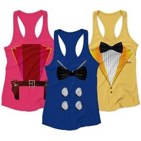 Three Caballeros Women's Tank Top Classic Retro Racerback Tank Inspired Costume Top Fun for Birthday Parties, Halloween, Events, Trips, Cruises and More! in Saudi Arabia