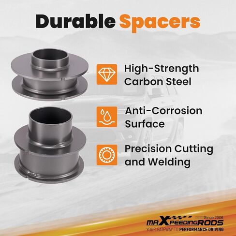 maXpeedingrods 2" Lift Kit for Jeep Grand Cherokee WJ 4WD 1999-2004, Suspension Lift Kit w/Shocks, G1 Version, Gray in Saudi Arabia