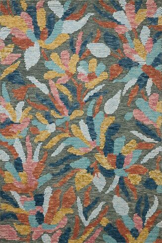 Loloi Tilly Collection TIL-05 Green/Multi 5'-0" x 7'-6" Area Rug in Saudi Arabia