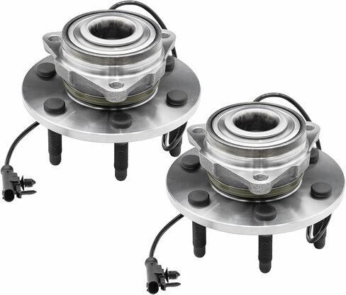 4WD Front Wheel Bearing Hubs Assembly Fit 2007-2014 Chevy Cadillac GMC Silverado Suburban 1500 Tahoe Avalanche Sierra 1500 Yukon XL Escalade ESV EXT, 6 Lugs w/ABS, Pair Hubs, Replaces 515096 in Saudi Arabia