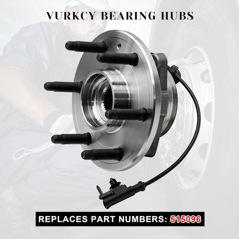 4WD Front Wheel Bearing Hubs Assembly Fit 2007-2014 Chevy Cadillac GMC Silverado Suburban 1500 Tahoe Avalanche Sierra 1500 Yukon XL Escalade ESV EXT, 6 Lugs w/ABS, Pair Hubs, Replaces 515096 in Saudi Arabia