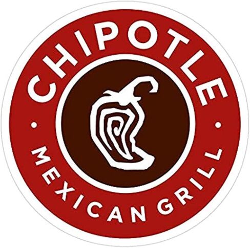 Chipotle Logo Decal Sticker - Sticker Graphic - Auto, Wall, Laptop, Cell, Truck Sticker for Windows, Cars, Trucks in Saudi Arabia