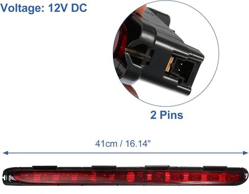 X AUTOHAUX High Level Third Rear Brake Stop Light A2118201556 for Mercedes-Benz E 320 4Matic Base 3.2L V6 - Gas 2004 Red in Saudi Arabia