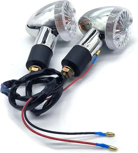 2pcs Universal Motorcycle Turn Signals Front Rear Turn Signal Blinker Light Compatible with Yamaha Motorcycle Bike Cruiser Bobber Chopper Shadow Honda Harley Kawasaki Suzuki in Saudi Arabia