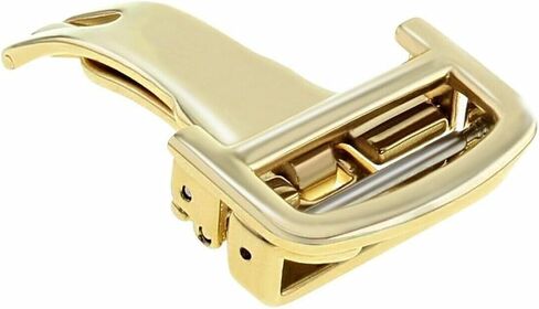 Ewatchparts 16mm Deployment Buckle Clasp Compatible With Cartier Calibre Leather Watch Band Strap Gold in Saudi Arabia