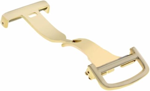 Ewatchparts 16mm Deployment Buckle Clasp Compatible With Cartier Calibre Leather Watch Band Strap Gold in Saudi Arabia