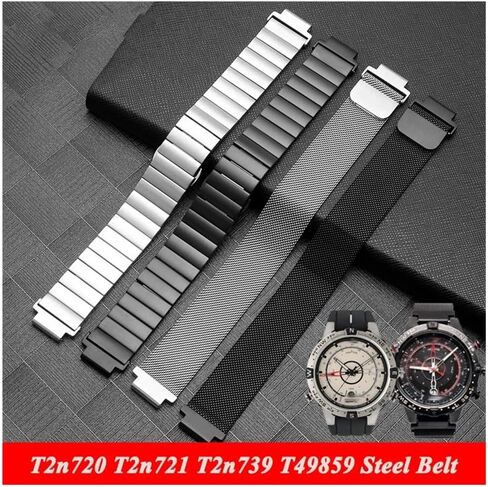 Fit For Men's TIMEX T2N720 T2N721 TW2R55500 T2N739 fit for Garmin Soild Stainless Steel Watchband Watch Strap 24 * 16mm Lug End Metal Bracelet in Saudi Arabia
