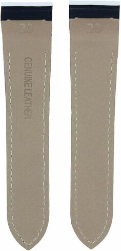 Ewatchparts 23mm Leather Watch Band Strap Compatible With 38mm Cartier Santos 100 XL White in Saudi Arabia