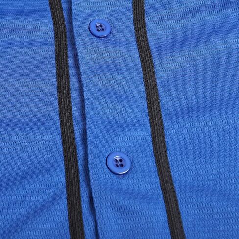 Men's Plain Baseball Jerseys Casual Button Down Shirts Short Sleeve Sport Uniforms in Saudi Arabia