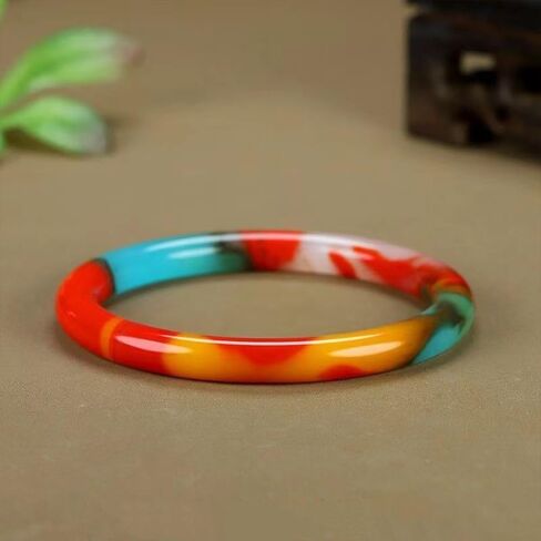 URED حجر اليشم الطبيعي الإسورة للنساء حسن الحظ الإسورة الجولة فنغ شوي الإسورة موضة أنيقة حجر اليشم الإسورة in Kuwait