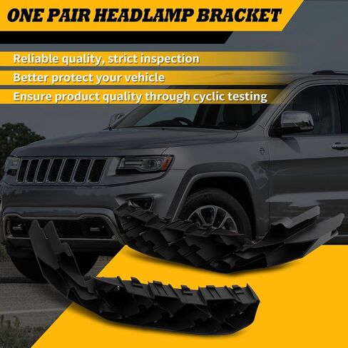 Front Bumper Headlight Support Brackets 1 Pair Compatible with 2014-2016 Grand Cherokee Bumper Brackets 68223469AA 68223470AA in Saudi Arabia