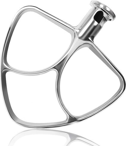 K45B Coated Flat Beater for Kitchenaid Stand Mixer,4.5-5 Quart Flat Beater Replacement for Kitchenaid Mixer Attachments,White in Kuwait
