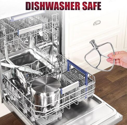 K45B Coated Flat Beater for Kitchenaid Stand Mixer,4.5-5 Quart Flat Beater Replacement for Kitchenaid Mixer Attachments,White in Kuwait