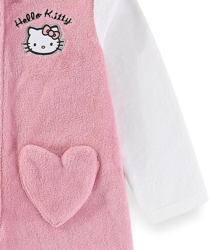 معطف بغطاء للرأس للفتيات من Hello Kitty Sanrio مع أذنين وفيونكة للأطفال الصغار والكبار in Kuwait