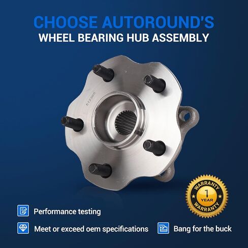 مجموعة محور تحمل العجلات الخلفية Autoround 512365 متوافقة مع Toyota Highlander 2014-2023/ Sienna 2021-2023، Lexus RX350 2010-2022/ RX350L/ RX450h/ RX450hL، 5 عروات مع ABS [زوج] in Saudi Arabia