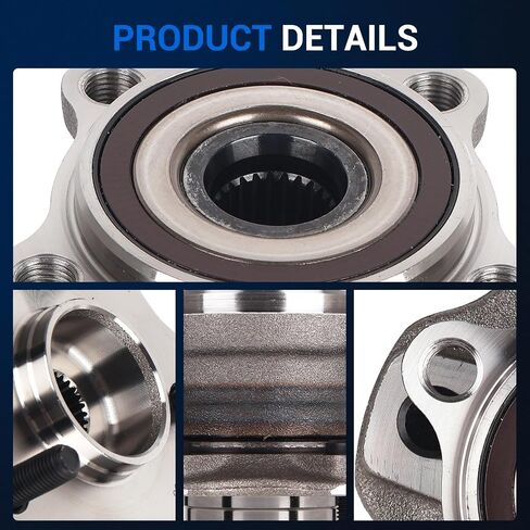 مجموعة محور تحمل العجلات الخلفية Autoround 512365 متوافقة مع Toyota Highlander 2014-2023/ Sienna 2021-2023، Lexus RX350 2010-2022/ RX350L/ RX450h/ RX450hL، 5 عروات مع ABS [زوج] in Saudi Arabia