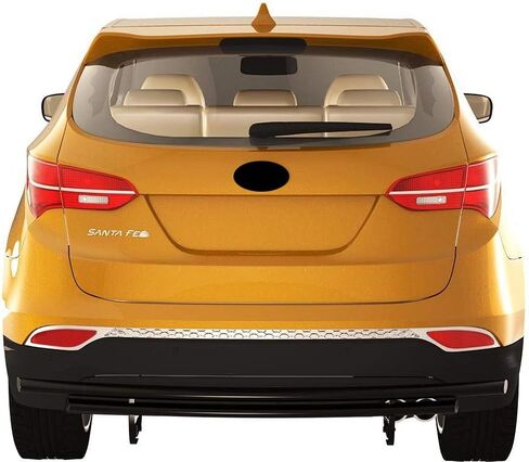 VANGUARD VGRBG-1291-1274BK واقي مصد خلفي بطبقة مزدوجة من مسحوق أسود | متوافق مع 15-24 Ford Edge باستثناء نماذج التيتانيوم / 13-24 Mazda CX-5 in Saudi Arabia