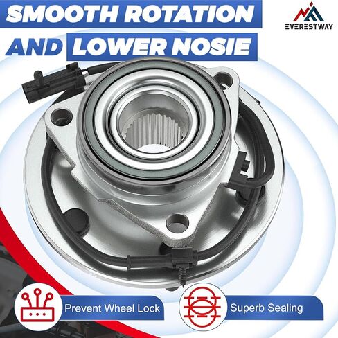 4X4 4WD ONLY 515036 Front Wheel Hub Bearing Assembly Compatible for 1999-2006 Chevrolet Silverado &Suburban 1500 Compatible for 1999-2006 GMC Sierra 1500 6-Lugs w/ABS in Saudi Arabia
