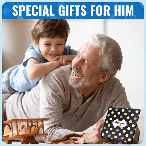 HAPPYPOP Funny Socks For Him - Son Papa Grandpa Gifts, Cool Gifts For Men in Saudi Arabia